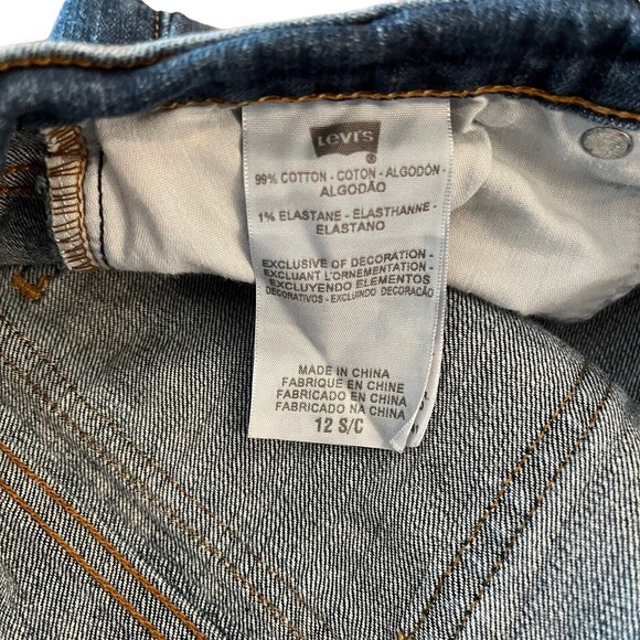 Levis 515 Bootcut Mid Rise Medium Wash Blue Denim Jeans Size 12 S - Picture 5 of 6